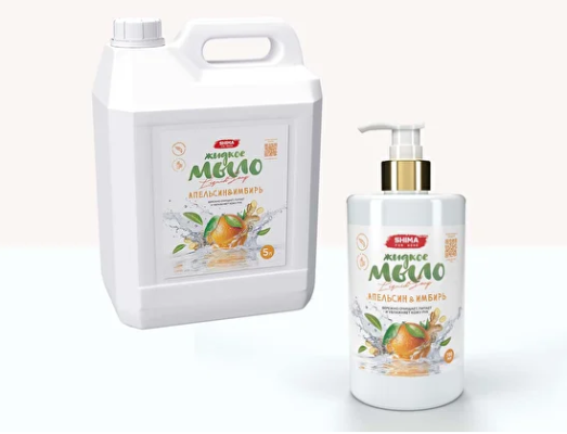 SHIMA "LIQUID SOAP" Жидкое мыло с ароматом апельсина и имбиря 5л