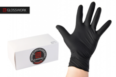 Прочные нитриловые перчатки перчатки гладкие, цвет черный/50 шт, L. Glosswork Nythril Gloves