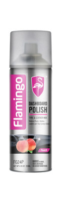 Полироль универсальная для салона персиковый 220мл. Dashboar Polish-Peach. Flamingo
