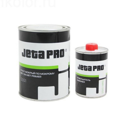 JetaPro Грунт мокрый-по-мокрому 3:1, акриловый с антикоррозийными добавками + отвердитель. чёрный