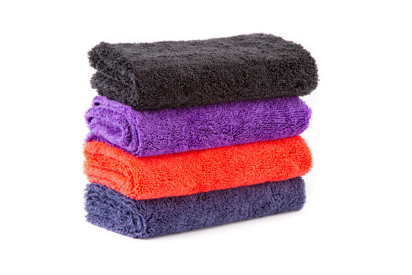 Полотенце микрофибровое 40x40 с УЗ обрезкой, 400 гр., (темно-синее)