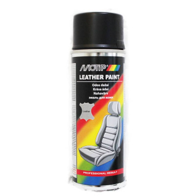 MOTiP Краска аэрозольная, эмаль для кожи черная 200мл (Корея)