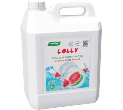Гель для мытья посуды с ароматом арбуза 5л. SHIMA HOME &quot;LOLLY&quot; АРБУЗ