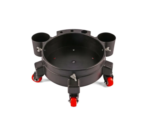 Подставка на колесиках для ведра, черная. MaxShine