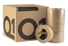Малярная Лента Универсальная Q1® CarBasic Masking Tape - 24мм*50 м, 80°С (коричневая)