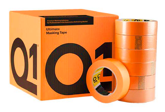 Малярная Лента Q1® Ultimate (Прочная, Эластичная, Водостойкая) - 24мм*50 м, 120°С (оранжевая)