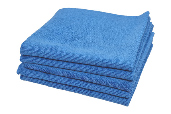 Микрофибра A302 универсальная безворсовая 40x40, 400 gsm, без краев, синяя