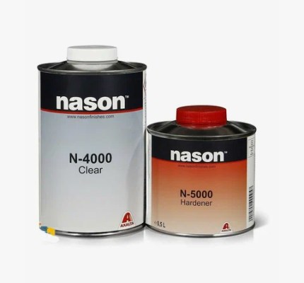 Лак быстросохнущий N-4000 MS 1 л + 0,5 л., комплект NASON
