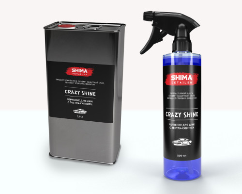 SHIMA DETAILER "CRAZY SHINE"Чернение для шин с экстра-сиянием 500мл