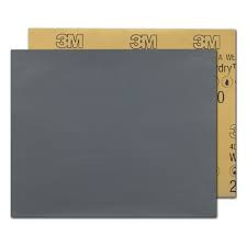 3M Лист абразивный 401Q, микротонкий, 2000А, 138 мм х 230 мм, Wetordry