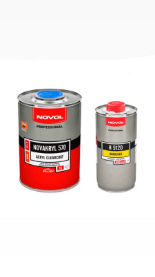 Novol NOVAKRYL 570 - БЕСЦВЕТНЫЙ АКРИЛОВЫЙ ЛАК 2:1 + отв