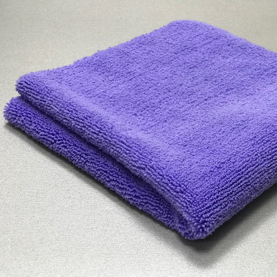 Полотенце микрофибровое 40x40 с УЗ обрезкой, 200 гр (фиолетовое)