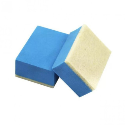 Аппликатор для очистки стекла с фетровой основой 6х4х4см. Glosswork