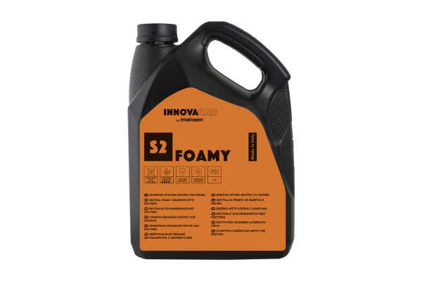 S2 Foamy - pH Нейтральный пенный автошампунь с энзимами / INNOVACAR 4,54л