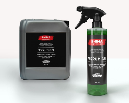 SHIMA DETAILER "FERRUM GEL"Гелевый pH-нейтральный очиститель Bubble Gum 5л