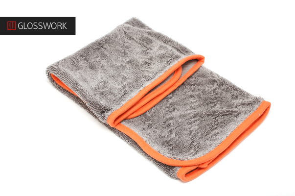 Сушащее полотенце с оверлоком, серый Double Twist Drying towel 50x60cm, 650 gsm