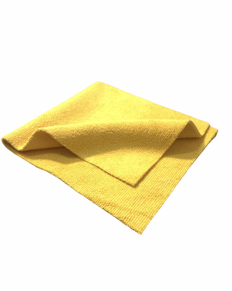 Полотенце микрофибровое 40x40 с УЗ обрезкой, 200 гр (желтый)