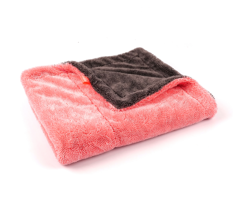 Полотенце розовое-серое,50x60см .MaxShine Duo Twisted