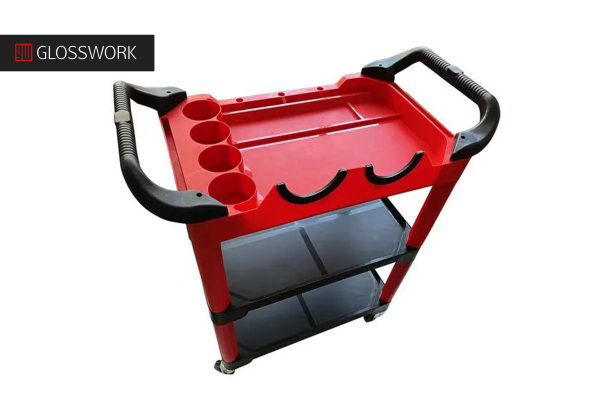 Тележка для гаража на колесиках.  Glosswork Garage Cart