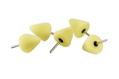 28/30 - Конусный полировальник твердый, желтый (5 шт). Krauss Tools