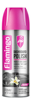 Полироль универсальная для салона 450мл. Dashboard Polish-Vanilla. Flamingo
