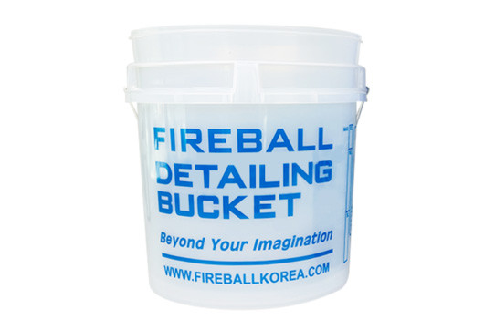 Ведро для мойки автомобиля прозрачное Premium с удобной ручкой 18 л. FIREBALL