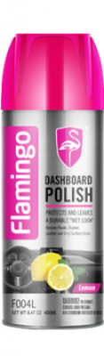 Полироль универсальная для салона 450мл. Dashboard Polish-Lemon. Flamingo