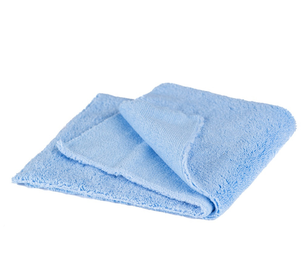 Микрофибровое полотенце, цвет светло-синий. Egdeless380 Microfiber towel. Glosswork