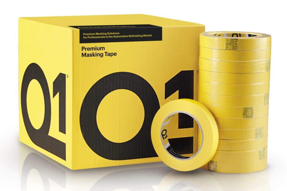 Малярная Лента Q1® Premium - 24мм-50 метров, 110°С (желтая)