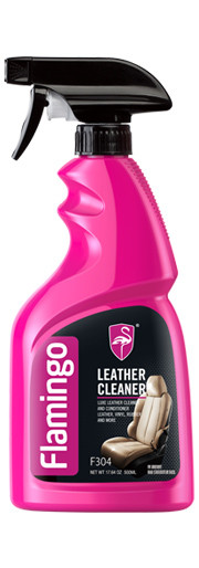 Очиститель кожи 500мл. Leather Cleaner. Flamingo