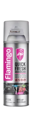 Парфюмировынный очиститель кондиционера вишня 220мл. Quick Fresh Deodorizer. Flamingo