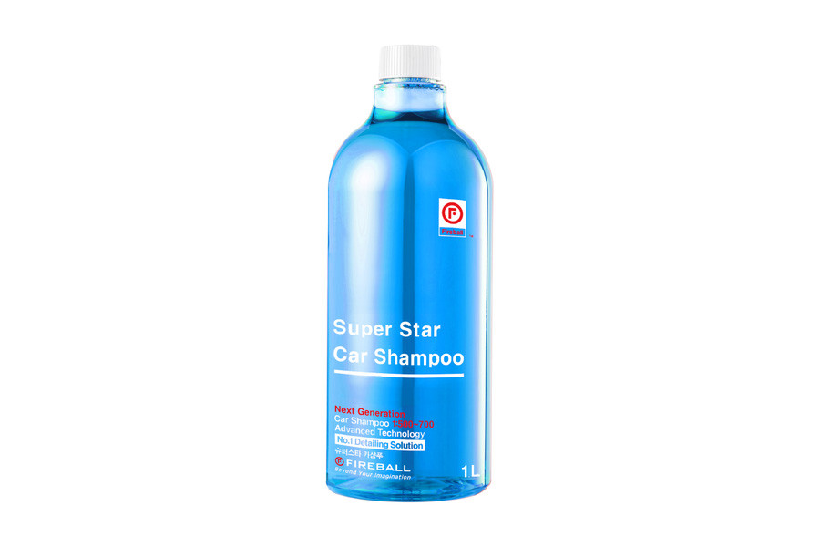 Шампунь для ручной мойки Super Star Car Shampoo 1:500 PH7 Фруктово-Цитрусовый (синий) 1л. FIREBALL