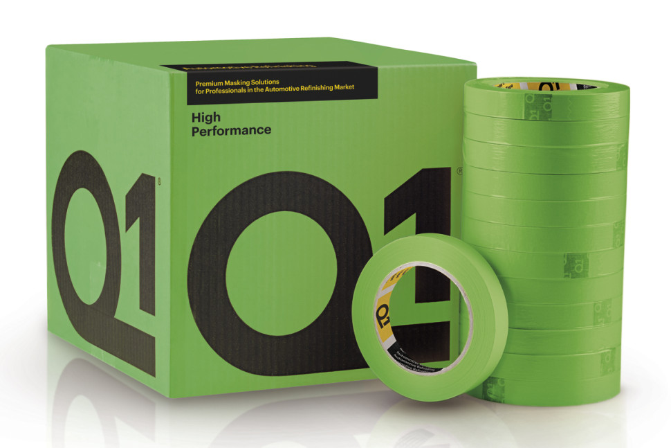 Малярная Лента Водостойкая Q1® High Performance - 18*50м, 110°С (зеленая)
