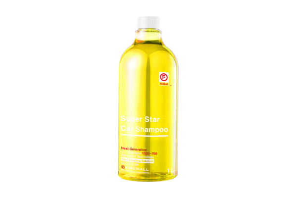 Шампунь для ручной мойки Super Star Car Shampoo 1:500 PH7 Медово-Банановый (желтый) 1л. FIREBALL