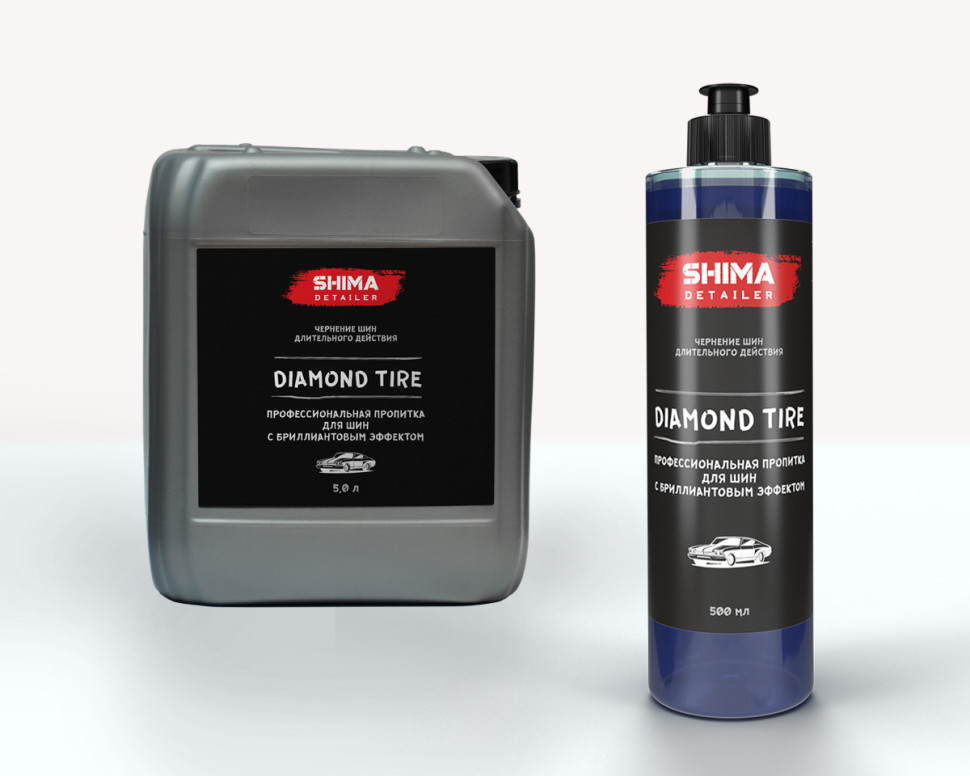 SHIMA DETAILER "DIAMOND TIRE" Профессиональная пропитка для шин с бриллиантовым эффектом 5л
