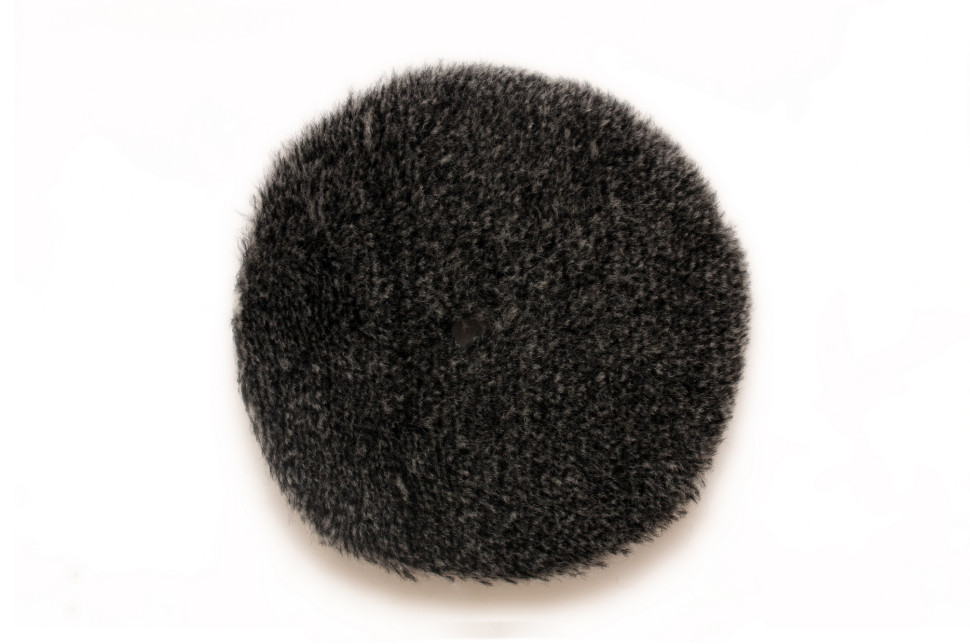 Черно-белый меховой полировальный круг 125мм. Glosswork Black&White Wool Pad