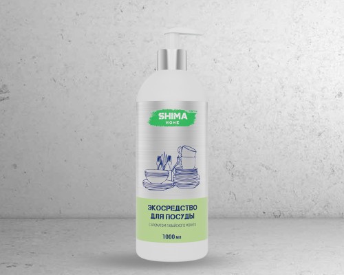 Средство для мытья посуды с ароматом гавайского мохито 1л. SHIMA HOME