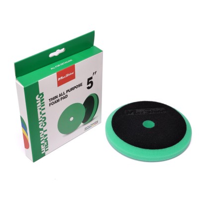 Поролоновый полировальный круг режущий жесткий зеленый 130x150x20мм. MaxShine