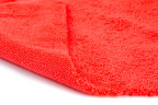 Полотенце микрофибровое 40x40 с УЗ обрезкой, 400 гр., (красное)